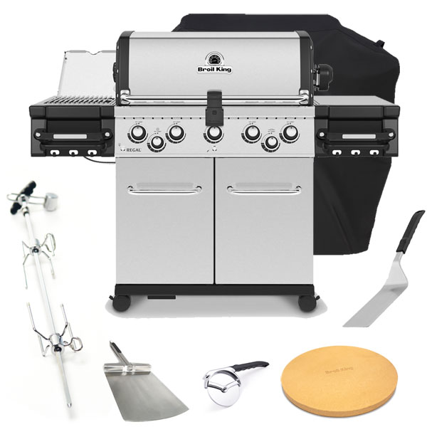 Broil King Regal S590 IR Gas Barbecue | Rotisserie + FREE COVER + ACCESSORIES