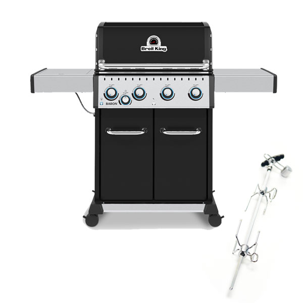 Broil King Baron 440 4 Burner Gas Barbecue | Rotisserie