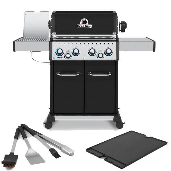 Broil King Baron 490 IR 4 Burner Gas Barbecue + Rotisserie | FREE GRIDDLE + TOOL SET 