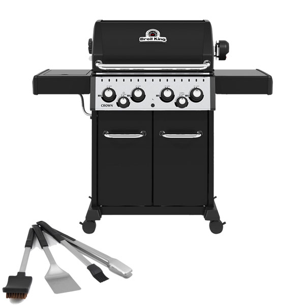 Broil King Crown 490 Gas Barbecue + Rotisserie | FREE TOOL SET 