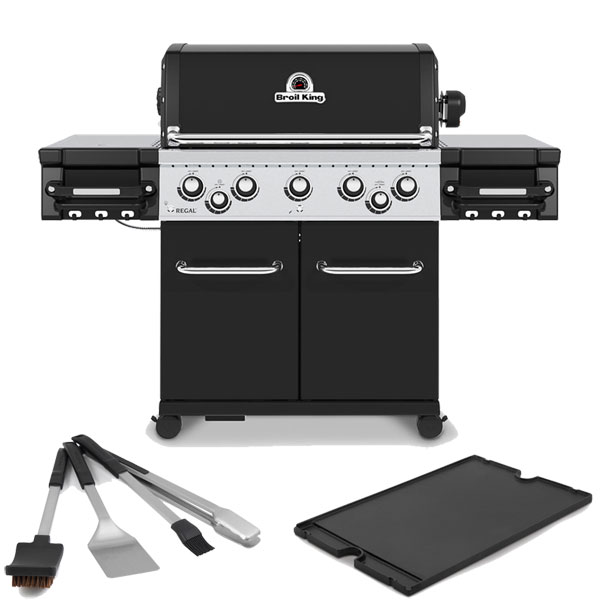 Broil King Regal 590 Gas Barbecue | Rotisserie + <span style='color: #006666;'>FREE GRIDDLE & TOOL SET</span>