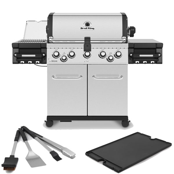 Broil King Regal S590 IR Gas Barbecue | Rotisserie + <span style='color: #006666;'>FREE GRIDDLE & TOOL SET</span>