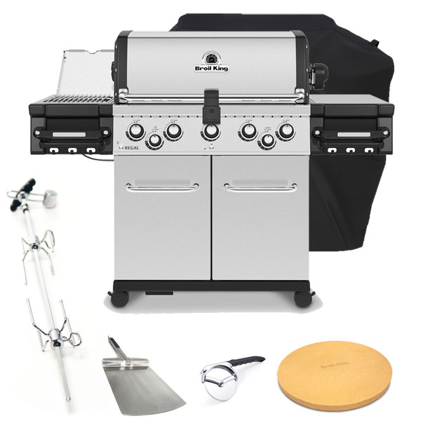 Broil King Regal S590 IR Gas Barbecue | Rotisserie + <span style='color: #006666;'>FREE COVER + ACCESSORIES</span>