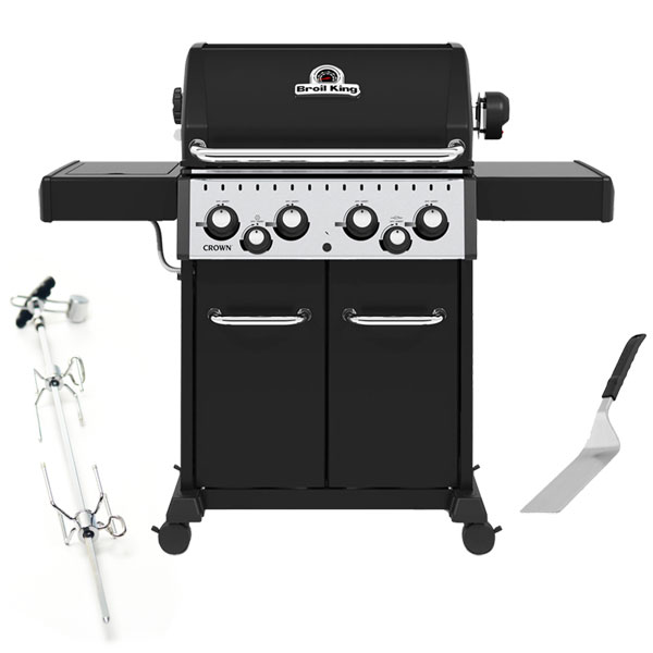 Broil King Crown 490 Gas Barbecue | Rotisserie + <span style='color: #006666;'>FREE ACCESSORIE</span>