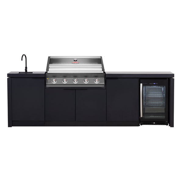 Cabinex Classic Outddor Kitchen with Fridge + Beefeater 1600E Series 5 Burner Barbecue