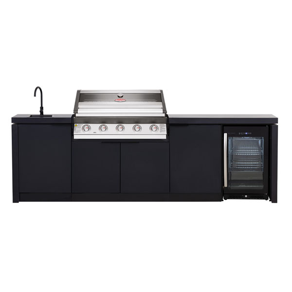 Cabinex Classic Outddor Kitchen with Fridge + Beefeater 1600S Series 5 Burner Barbecue