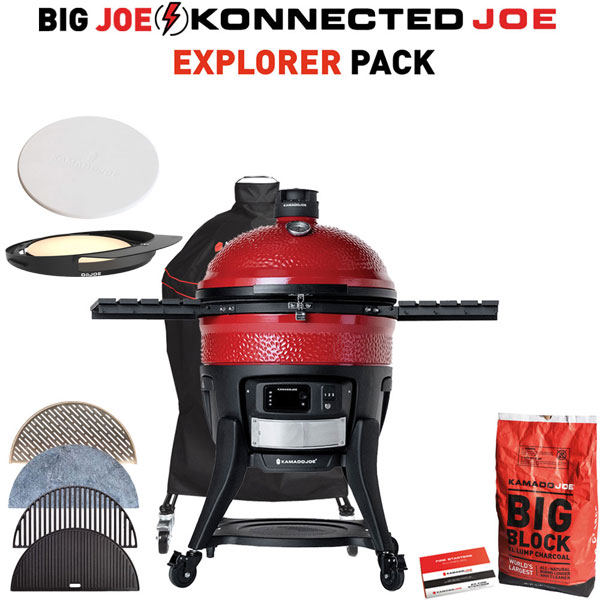 Kamado Joe Konnected Big Joe | Explorer Pack | FREE Kamado DO-JOE