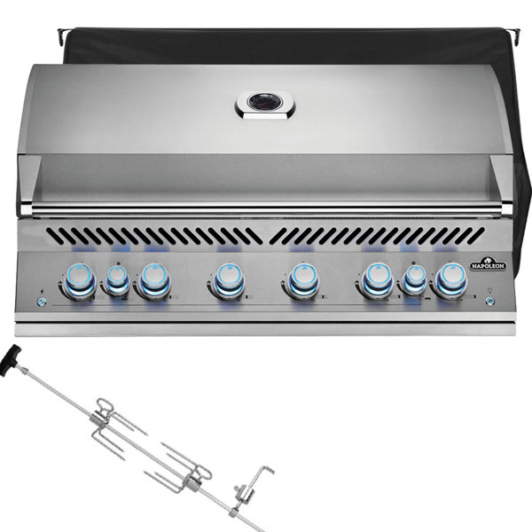 Napoleon 700 Series BIG44RBPSS Built In Gas Barbecue | Rotisserie + <span style='color: #006666;'>FREE COVER + ACCESSORY</span> 