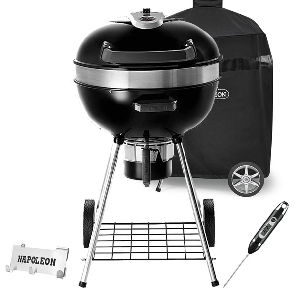 Napoleon PRO 22 Charcoal Kettle BBQ | FREE COVER + ACCESSORY