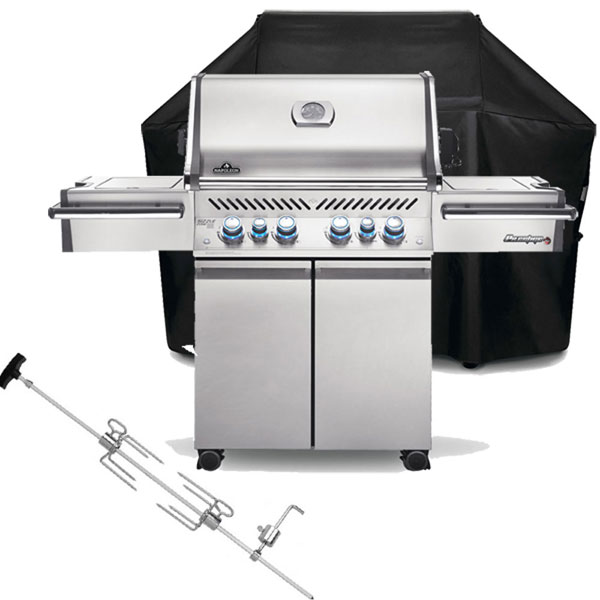 Napoleon Prestige PRO 500 RSIBPSS-3 Gas BBQ |  <span style='color: #006666;'>FREE COVER + ROTISSERIE</span>