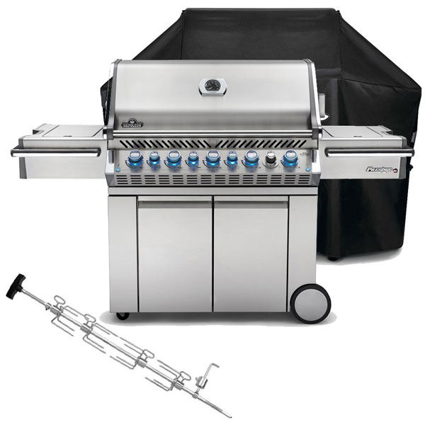 Napoleon Prestige PRO 665 RSIBPSS-3 Gas BBQ | <span style='color: #006666;'>FREE COVER + ROTISSERIE</span>