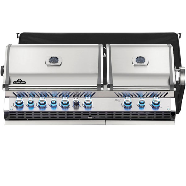 Napoleon Prestige BIPRO825 Built-In Gas Barbecue BIPRO825RBIPSS-3 | Rotisserie + <span style='color: #006666;'>FREE COVER + ACCESSORY</span> 