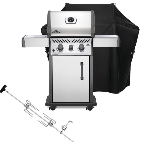 Napoleon Rogue RXT365SIBPSS-1 Stainless | FREE COVER + ROTISSERIE