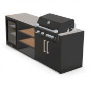 Brabura Black 4B Gas Grill Outdoor Kitchen  - view 3