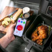 Meater Pro 2 Plus Wireless Smart Thermometer RT3-MT-MP201 | In Use inside Air Fryer