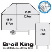 Broil King Gem 310/320/330/340 Select Exact Fit Cover | Dimensions