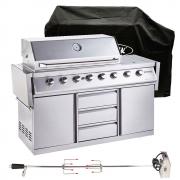 Outback Signature 6 Burner Hybrid IR Barbecue &#124; Stainless Steel &#43; FREE COVER &#38; ROTISSERIE - view 1