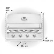 Napoleon 700 Series BIG32RBPSS&#45;1 Built In Gas Barbecue &#124; Rotisserie &#43; FREE COVER &#43; ACCESSORY  - view 8